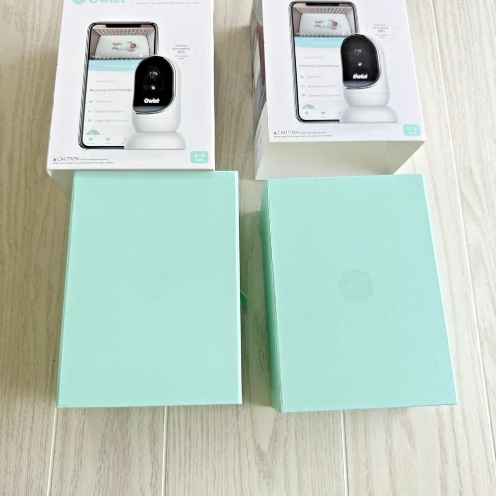 Owlet Smart Camera Set of 2 WiFi Baby Monitor HD Night Vision 0–3 Yrs